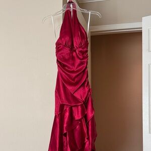 Blondie Nites Backless Red Dress